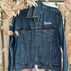 Brand New Levi’s Jean Jacket with Coors Logo